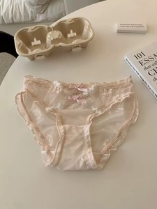 Culotte transparente pour femme Modèles pour femme Sous-vêtements pour femme Culotte en dentelle sans couture Hot Young Girl Thong Panty <span class=keywords><strong>Polyamide</strong></span> String - Product Image 6