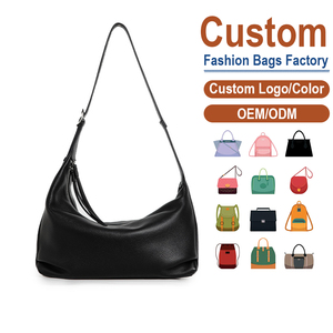 Sac fourre-tout en cuir véritable personnalisé, couleur unie, style minimaliste, sac à bandoulière pour femme, usage quotidien, toutes saisons - Product Image 1