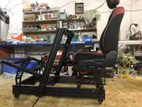 Simulador de Carreras Profesional de Última Generación, Configuración F-GT Elite, Estructura de Aleación de Aluminio, Cabina de Simulación Next Level Racing Anodizada