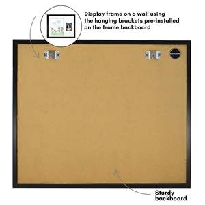 Cadre <span class=keywords><strong>photo</strong></span> magnétique en bois personnalisé pour enfants, affichage modifiable pour dessins et images d'enfants, ouverture frontale - Product Image 4