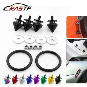 Boucles de fixation pour kit carrosserie Ling Sheng, à dégagement rapide coniques, en acier finition mate noire, pour modification de kit carrosserie - Product Image 5