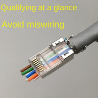 Connecteur de câble réseau blindé RJ45 Cat7 FTP 8P8C haute vitesse avec barre de charge durable pour des données fiables