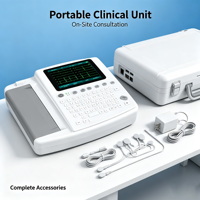 Electrocardiógrafo ECG1201 de 12 Derivaciones, Pantalla Táctil Digital de 7 Pulgadas, Máquina de EKG con Batería de Litio Integrada para Hospitales y Clínicas