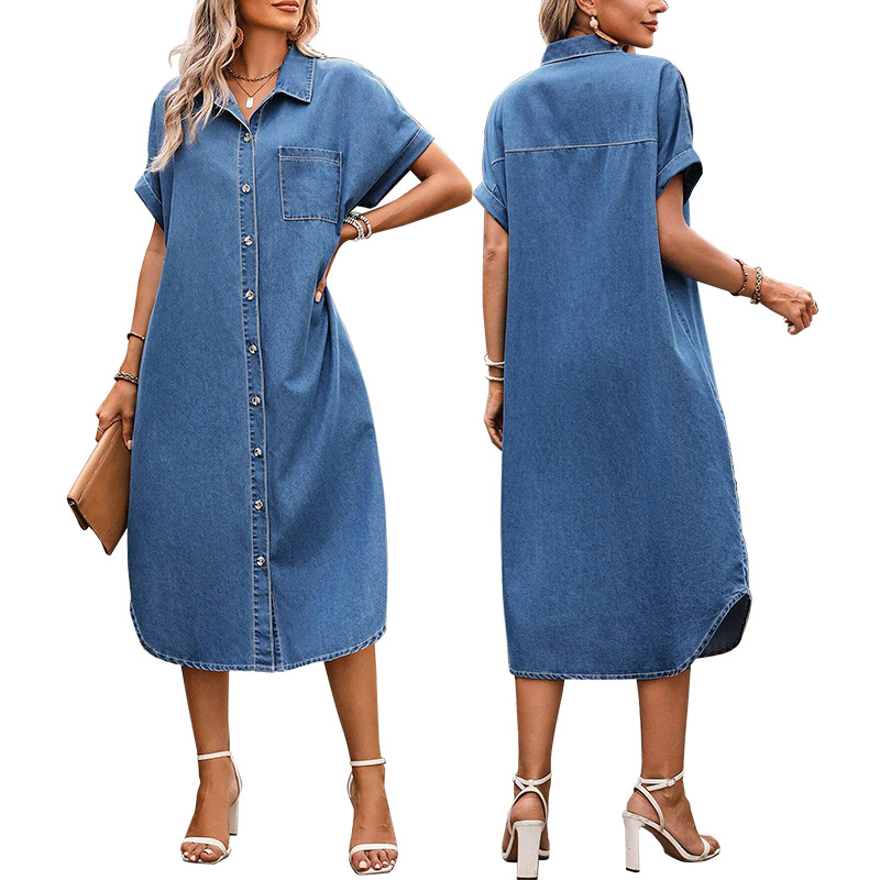 chinese dress ladies Denim Blazer – StudioSuits main image 1