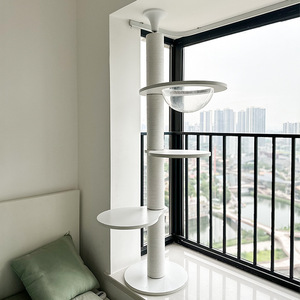 Arbre à chat, structure d'escalade pour chat, pilier gigant, arbre à chat du sol au plafond, lit pour chat capsule spatiale tout-en-un, gain de place pour chat - Product Image 2