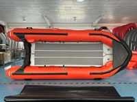 Bateau pneumatique de sauvetage RE390VIB M de 3,9 m pour 6 personnes avec sponsons latéraux et plancher pliable VIB pour loisirs, fabriqué en Chine