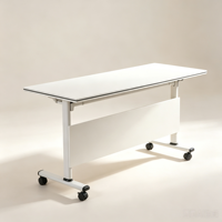 Table de formation mobile pour salle de classe, bureau de réunion amovible pour utilisation en salle de conférence