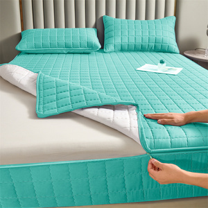 Protector de Colchón de Cobertura Total en Seis Lados, Cubre Colchón Grueso con Cremallera Completa Desmontable y Antideslizante - Product Image 1