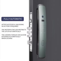 Khóa cửa thông minh WiFi Glomarket Tuya, dung lượng 100 người dùng, mở khóa bằng vân tay, ứng dụng, chìa khóa, mật khẩu kỹ thuật số, bảo mật cho cửa kính