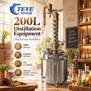 Towin 200L Heim-Destillieranlage für Wodka und Whisky mit digitaler Temperaturregelung, Glasluken und Edelstahltank - Product Image 1