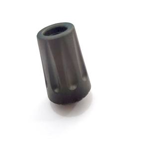 Embouts en caoutchouc antidérapants noirs à tête convexe avec couvre-pieds en maille pour bâtons de randonnée et bâtons de marche d'extérieur - Product Image 2