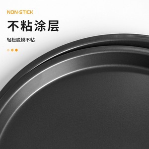 Pizza Pan 12 14 16 Inch Round Carbon Steel Non Stick Baking Pan Oven Safe - Product Image 1