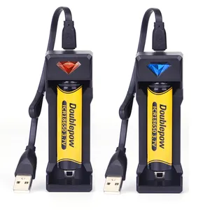 Doublepow UK11 <span class=keywords><strong>18650</strong></span> sola ranura del cargador de batería Li-Ion inteligente cargador para baterías de <span class=keywords><strong>18650</strong></span>, 18350, 20700, 21700, 16340, 14500 - Product Image 1