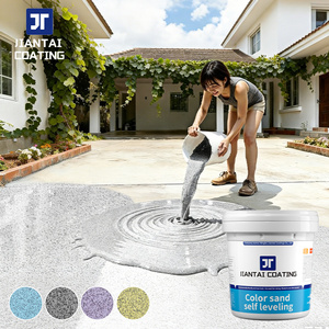 outdoors Self-Leveling Epoxy Colored Sand Floor <b>Coating</b> Waterproof and anti-slip Marble Effect Wear Resistant Floor <b>Paint</b> - Product Image 1