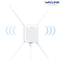 Répéteur extérieur double bande WAVLINK AP, résistant aux intempéries, haute puissance, alimenté par PoE, quatre antennes, routeur AC1200 WN588HA2