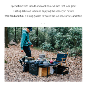 N10 per ROCKBROOK Custom 84L contenitore di stoccaggio da cucina in alluminio nero pieghevole scatola da campeggio all'aperto per viaggi in auto - Product Image 5