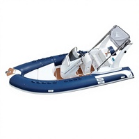 Bateau pneumatique Ocean Blue Norway Fashion Rib600 CE RHIB 20 pieds en fibre de verre Rib 600 à vendre