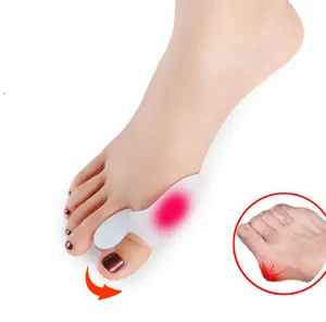 गर्म बेच जेल सिलिकॉन Spacers हथौड़ा पट्टी Hallux Valgus बड़ा पैर की अंगुली रक्षक Bunion पढ़नेवाला