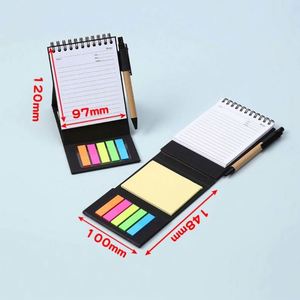 Bloc de Notas Espiral Personalizado con Papel de Colores Desprendible, Notas Adhesivas de Escritorio para Regalo Promocional de Oficina - Product Image 4