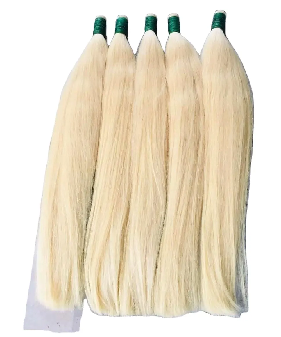 Großhandel blondes Bulk-Haar Knochen glattes rohes Haar vietnam esisches menschliches Haar aller Größen anpassen super doppelt gezeichnet mit bestem Preis