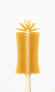 Brosse de nettoyage 3 en 1 en silicone et acier inoxydable avec support pour bouteilles à col étroit, gobelets de voyage, nettoyeur de tasses à bec - Product Image 3