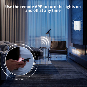 2025 EU nhà thông minh chiếu sáng văn phòng tường Wifi cảm ứng <span class=keywords><strong>LED</strong></span> Dimmer đơn cực 10A hiện tại 240V tương thích thông minh Glass Touch Panel - Product Image 6