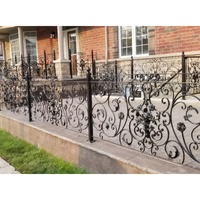 Rampe en fer forgé classique pour escalier, hall, hôtel, balcon extérieur – Accessoire fantastique en acier
