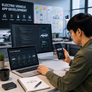 Développement d'applications pour véhicules électriques, plateforme intelligente de surveillance des VE, de charge et de gestion des batteries - Product Image 1