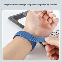 Bracelet de montre intelligent magnétique en silicone de luxe XKS compatible avec Watch S8/S9/S10, boucle dissimulée à bouton-poussoir, moule privé