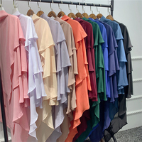FH32# Jilbab Kimar de Haute Qualité, Vente en Gros Fabricants, Jilbab Femme Grande Taille Dubai Malaisie Turquie Arabie Nida Jersey Une Pièce