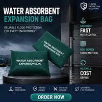 Sac de protection réutilisable activé par l'eau en toile pour patio, véranda, espace sous le plancher, tranchée de drainage des eaux pluviales et contrôle des intempéries