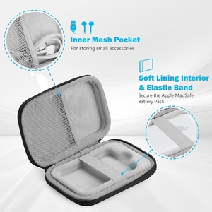 Bolsa de almacenamiento de cargador de batería de carcasa dura, accesorios electrónicos, funda de carga de batería para paquete de batería Magsafe, solo caja - Product Image 2