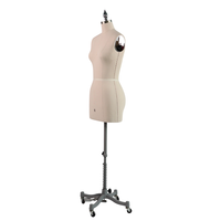 Mannequin de couture réglable en PU beige de haute qualité pour femme, idéal pour le studio et la confection de robes