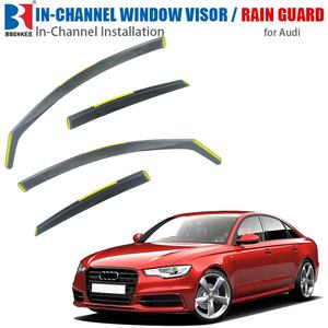 Déflecteurs de vent et de pluie pour vitres latérales de voiture Audi A6 – Ensemble Premium - Product Image 1