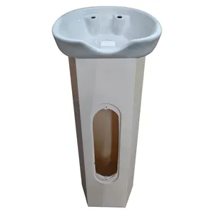 Commercial Furniture Hair Salon Basin Rotational Moulding Washing Basin Plastic Base Without Ceramic Basin