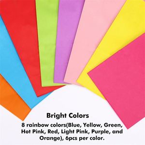 KM Wholesale Goodie Bags 16*8*22cm Gift Bags with Handles Colored Small Paper Party Favor Bulk for Kids Birthday Crafts Party - Product Image 6