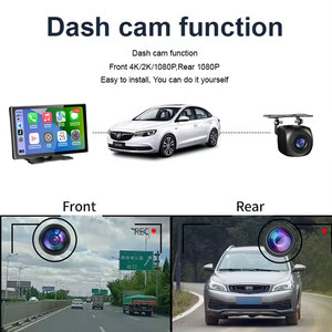 Tela universal 9" CarPlay para Carro Compatível com CarPlay sem fio e <span class=keywords><strong>Android</strong></span> Display <span class=keywords><strong>Auto</strong></span> Tela de toque FM Áudio <span class=keywords><strong>Mp5</strong></span> <span class=keywords><strong>Player</strong></span> - Product Image 3