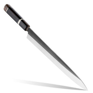 Grandsharp 11.6 ''Couteau japonais Yanagiba Sushi Sashimi <span class=keywords><strong>Saumon</strong></span> Poisson Couteaux Yanagiba avec corne de buffle blanche et manche en bois d'ébène - Product Image 1