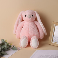 Songshan Jouets Personnalisé Lapin En Peluche Animal Jouet 30cm Doux Lapins De Pâques Poupées Sublimation logo En Peluche Lapin Longues Oreilles Enfants Cadeaux