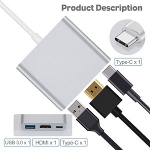 <span class=keywords><strong>Hub</strong></span> USB tipo C 3 en <span class=keywords><strong>1</strong></span> con puerto HDTV 4K USB 3,0 y puerto de carga de entrega de energía para adaptador de tipo C a HDTV de stock usado de <span class=keywords><strong>Google</strong></span> - Product Image 4