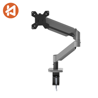 Support d'écran à ressort à gaz Khcoohoo, réglage multi-angles pour bureau, écrans de 13 à 32 pouces, charge de 9 kg, gestion des câbles, en stock