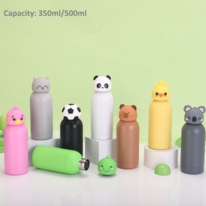 Cute Cartoon Animal Stainless Steel Water <b>Bottle</b> 350ml/500ml Vacuum Insulated <b>Thermos</b> For Children Travel - Product Image 1