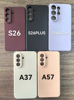 Étui de téléphone portable en microfibre ultra fin pour Samsung Galaxy S25 FE S24 S26 Ultra A57 A37 A17 A07, étui en silicone souple en TPU