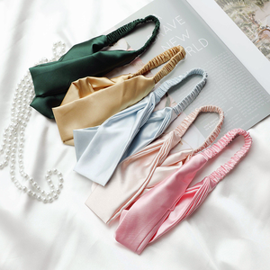 عصابة رأس حريرية بسيطة وعصرية بلون واحد لعام <span class=keywords><strong>2026</strong></span>، علامة تجارية خاصة مع شعار مخصص، عصابة رأس من حرير التوت الفاخر من الدرجة 6A للهدايا - Product Image 3