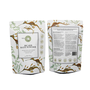 Individueller bedruckter Standbeutel Doypack Mylar 50 g 100 g 200 g 250 g Kaffee Körperpeeling Bad Salz Kunststoffverpackung Reißverschlussbeutel - Product Image 3