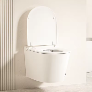 Toilette intelligente murale moderne blanche suspendue avec télécommande automatique en céramique <span class=keywords><strong>WC</strong></span> avec réservoir dissimulé - Product Image 5