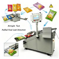 Testeur automatique d'étanchéité des emballages, détecteur de fuites pour sacs alimentaires gonflables et emballages de type serpent