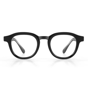Montures de lunettes ovales noires rétro pour femmes avec protection contre la lumière bleue, taille moyenne, lentilles en ac, 28039 - Product Image 2