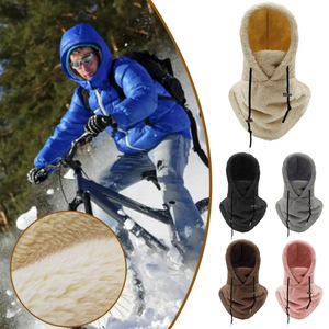 Chapeaux d'hiver pour hommes et femmes, chapeaux chauds à la mode, chapeaux balaclava imperméables, écharpes chaudes à capuche pour la randonnée - Product Image 3