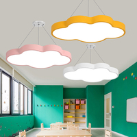 HFBH Moderne Simple Creative Cartoon Enfants Lustre Maternelle Multicolore Nuage Led Plafond Pendentif Lumières